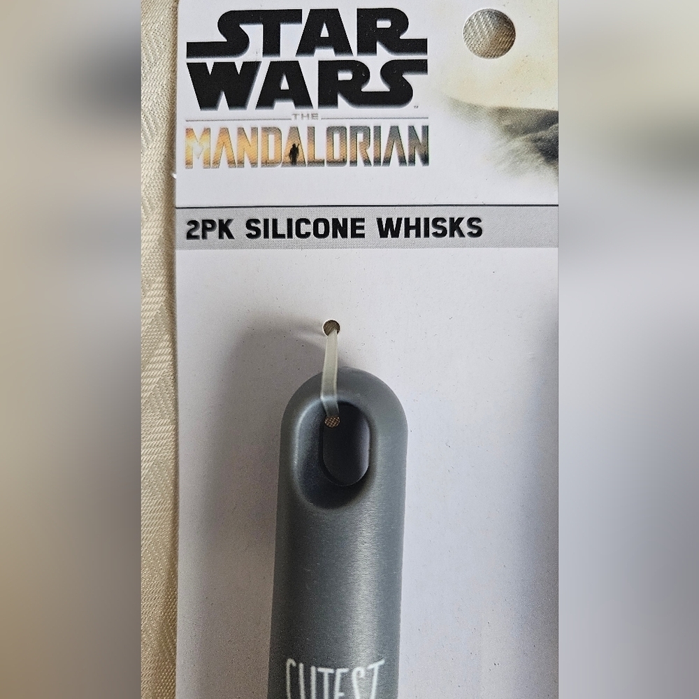 Star WARS Mandalorian 2 Pk Silicone Whisk - Picture 2 of 2